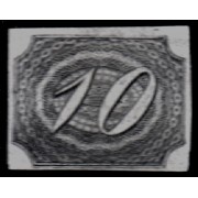 Brasil Brazil 4 1844/46 Cifras oblicuas MH sin goma Brasil Brazil 4 1844/46 Cifras oblicuas MH sin goma