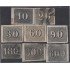 Brasil Brazil 11/18A 1850/66 Pequeñas cifras usados