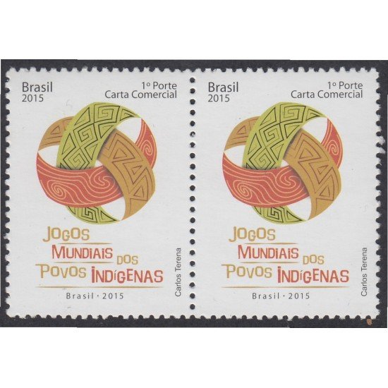 Brasil Brazil 3381 2015 Juegos Mundiales de los Pueblos Indígenas MNH Brasil Brazil 3381 2015 Juegos Mundiales de los Pueblos Indígenas MNH