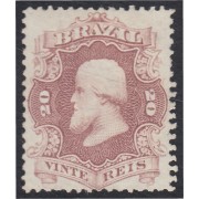 Brasil Brazil 24 1866 Emperador Pedro II MH Brasil Brazil 24 1866 Emperador Pedro II MH
