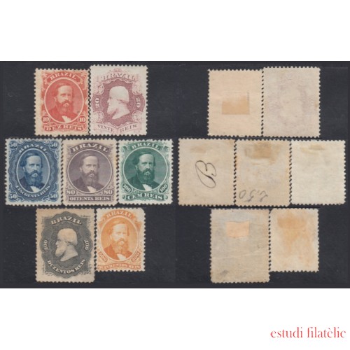 Brasil Brazil 23/29 1866 Emperador Pedro II MH