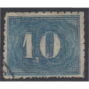 Brasil Brazil 19B 1854/61 Pequeñas cifras usado Brasil Brazil 19B 1854/61 Pequeñas cifras usado