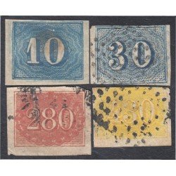Brasil Brazil 19/22 1854/61 Pequeñas cifras usados