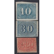 Brasil Brazil 19/21 1854/61 Pequeñas cifras MH Brasil Brazil 19/21 1854/61 Pequeñas cifras MH
