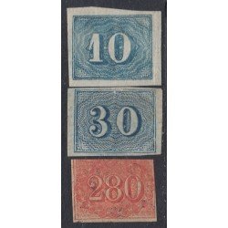 Brasil Brazil 19/21 1854/61 Pequeñas cifras MH