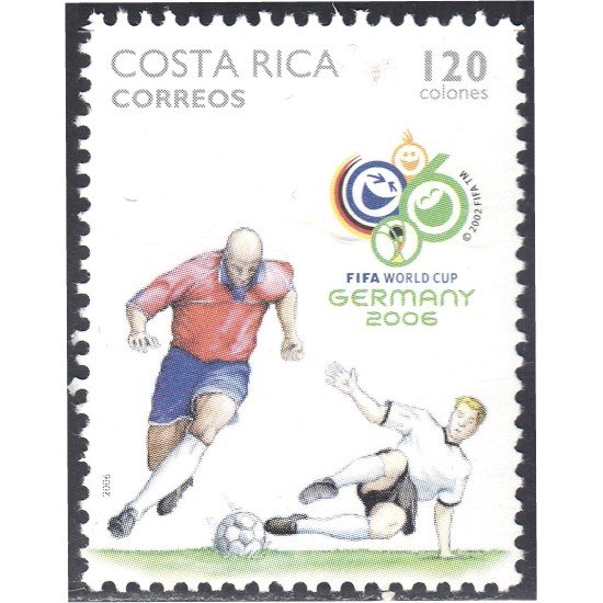 Costa Rica 790 2006 Copa del mundo de Fútbol 2006 en Alemania MNH Costa Rica 790 2006 Copa del mundo de Fútbol 2006 en Alemania MNH