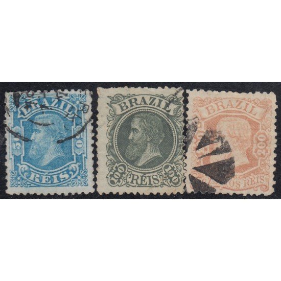 Brasil Brazil 48/50 1881 Emperador Pedro II usados
