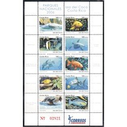 Costa Rica 792/01 2006 Parques Nacionales. Fauna de la Isla de Coco MNH