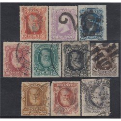 Brasil Brazil 37/46 1878/79 Emperador Pedro II usados Brasil Brazil 37/46 1878/79 Emperador Pedro II usados