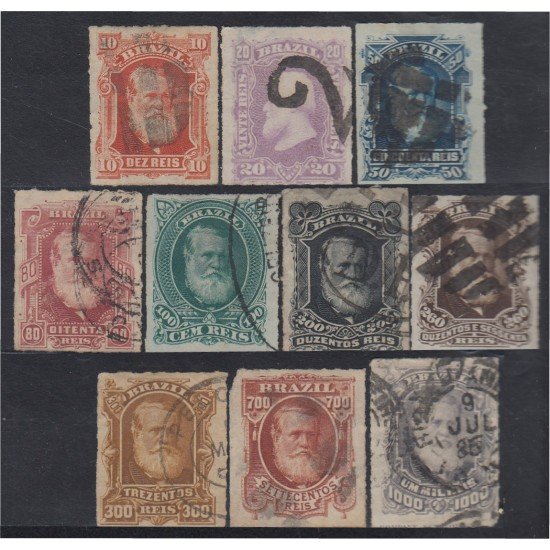 Brasil Brazil 37/46 1878/79 Emperador Pedro II usados Brasil Brazil 37/46 1878/79 Emperador Pedro II usados