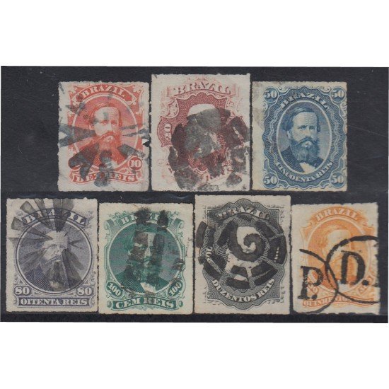 Brasil Brazil 30/36 1876/77 Emperador Pedro II usados Brasil Brazil 30/36 1876/77 Emperador Pedro II usados