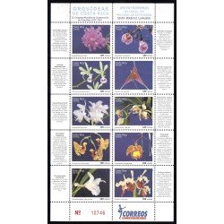 Costa Rica 812/21 2007 Flor Orquídeas Flowers MNH