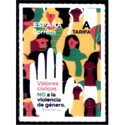 España Spain 5443 2020 Valores cívicos NO a la violencia de género MNH Tarifa A España Spain 5443 2020 Valores cívicos NO a la violencia de género MNH Tarifa A