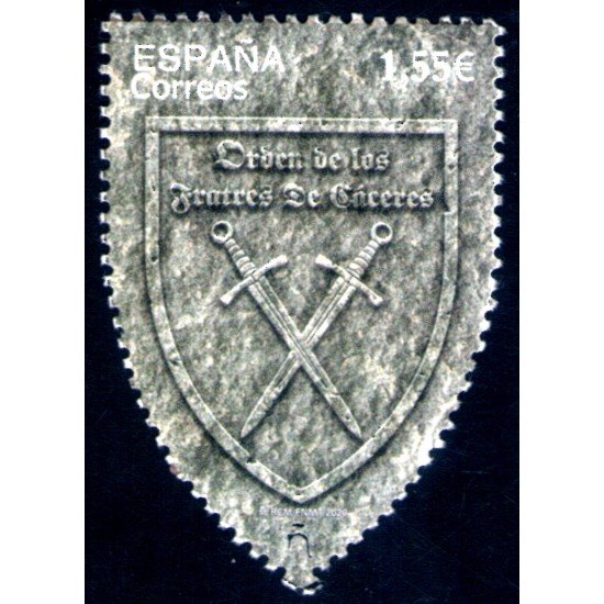 España Spain 5442 2020 Orden de los Fratres de Cáceres 1169-2019 MNH