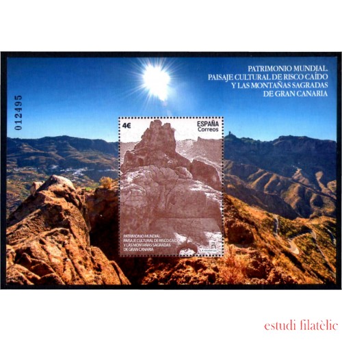 España Spain 5437 2020 Patrimonio Mundial Paisaje Cultural del Risco Caído y las Montañas Sagradas de Gran Canaria MNH