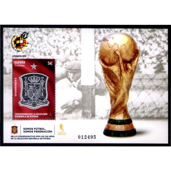 España Spain 5429 2020 Centenario de la selección Española de Fútbol MNH