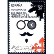 España Spain 5428 2020 440 Años del nacimiento de Francisco de Quevedo MNH