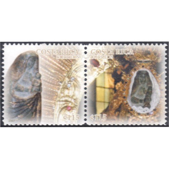 Costa Rica 833/34 2007 La Virgen de Anges. Patrona de Cartago MNH