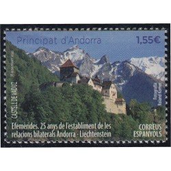 Andorra Española 502 2020 25 años del establecimiento de relaciones bilaterales Andorra Liechtenstein MNH Andorra Española 502 2020 25 años del establecimiento de relaciones bilaterales Andorra Liechtenstein MNH