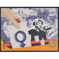 Andorra Española 498 2020 50 Años del sufragio universal femenino MNH Andorra Española 498 2020 50 Años del sufragio universal femenino MNH