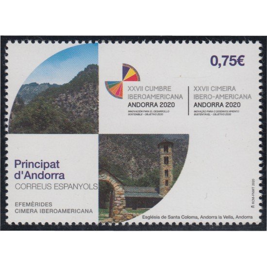 Andorra Española 493 2020 Cimera Iberoamericana MNH Andorra Española 493 2020 Cimera Iberoamericana MNH