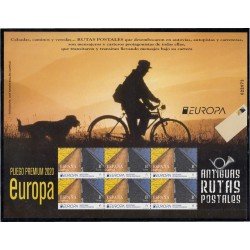 España Pliego Premium 90 2020 Europa Antiguas Rutas Postales MNH España Pliego Premium 90 2020 Europa Antiguas Rutas Postales MNH