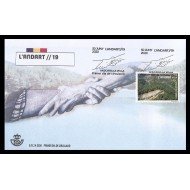 Andorra Española 499 2020 Bienal Internacional de Arte SPD Sobre Primer día