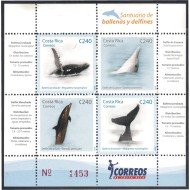 Costa Rica 863/66 2008 Santuario de las Ballenas y los Delfines MNH