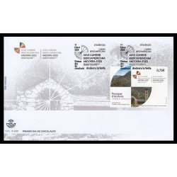 Andorra Española 493 2020 Cimera Iberoamericana SPD Sobre Primer día Andorra Española 493 2020 Cimera Iberoamericana SPD Sobre Primer día