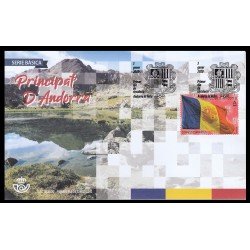 Andorra Española 492 2020 Escudo de Andorra SPD Sobre Primer día Andorra Española 492 2020 Escudo de Andorra SPD Sobre Primer día