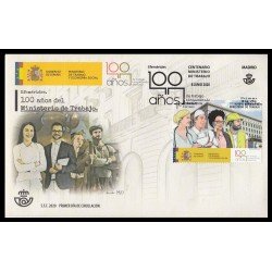 España Spain 5407 2020 Centenario Ministerio de Trabajo SPD Sobre Primer Día España Spain 5407 2020 Centenario Ministerio de Trabajo SPD Sobre Primer Día
