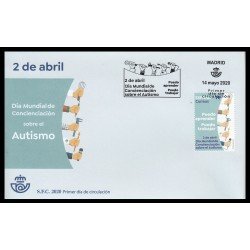 España Spain 5399 2020 Día Mundial sobre el Autismo SPD Sobre Primer Día España Spain 5399 2020 Día Mundial sobre el Autismo SPD Sobre Primer Día