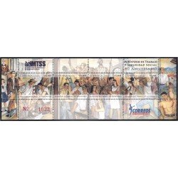 Costa Rica 873/76 2008 80 Años del Ministerio de Tabajo Pintura Mural MNH Costa Rica 873/76 2008 80 Años del Ministerio de Tabajo Pintura Mural MNH