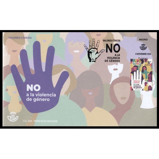 España Spain 5443 2020 Valores cívicos NO a la violencia de género SPD Sobre Primer Día España Spain 5443 2020 Valores cívicos NO a la violencia de género SPD Sobre Primer Día