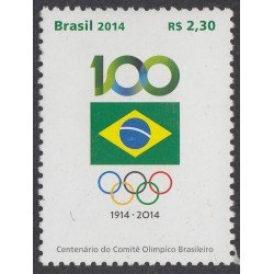 Brasil Brazil 3344 2014 Centenario del Comité Olímpico Brasileño MNH Brasil Brazil 3344 2014 Centenario del Comité Olímpico Brasileño MNH