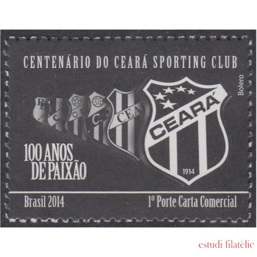 Brasil Brazil 3329 2014 100 Años del Club deportivo de Fútbol Paixao MNH