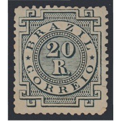 Brasil Brazil 59a 1884/88 Serie antigua cifras MH Brasil Brazil 59a 1884/88 Serie antigua cifras MH