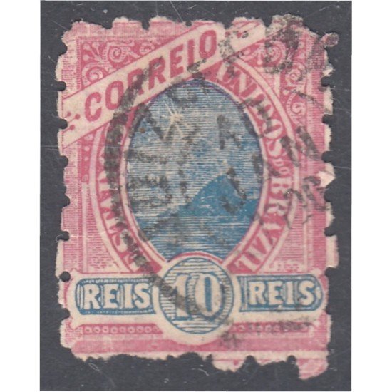 Brasil Brazil 89A 1897 Nuevos grabados Pan de azúcar usado Brasil Brazil 89A 1897 Nuevos grabados Pan de azúcar usado
