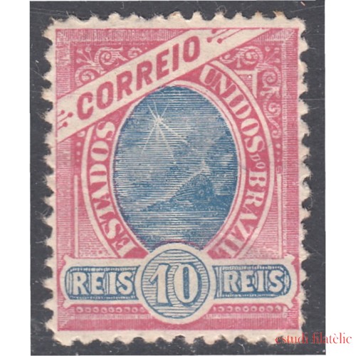 Brasil Brazil 89 1897 Nuevos grabados  Pan de azúcar MH
