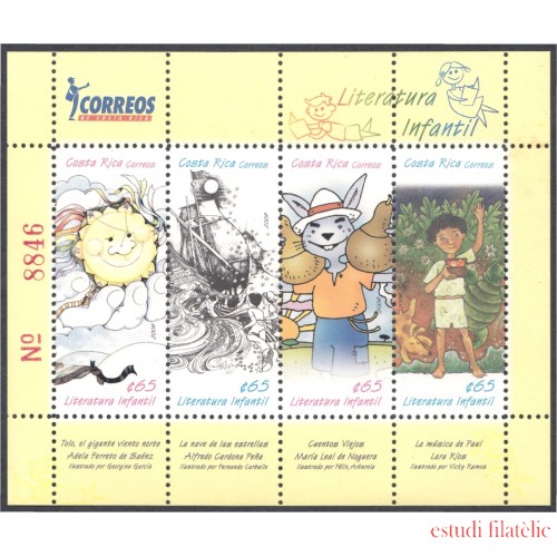 Costa Rica 885/88 2009 Literatura para niños MNH