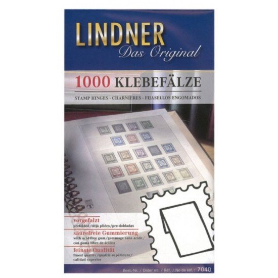 Lindner 7040 Fijasellos Papel engomados  - Paq. 1000 unidades