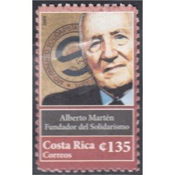 Costa Rica 889 2009 D. Alberto Marten Fundador del Movimiento del Solidarismo MNH Costa Rica 889 2009 D. Alberto Marten Fundador del Movimiento del Solidarismo MNH