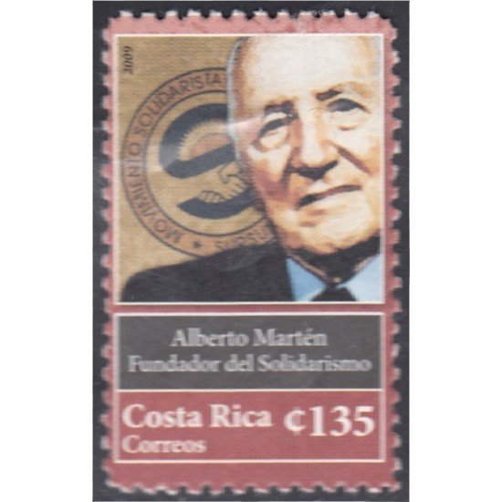 Costa Rica 889 2009 D. Alberto Marten Fundador del Movimiento del Solidarismo MNH Costa Rica 889 2009 D. Alberto Marten Fundador del Movimiento del Solidarismo MNH