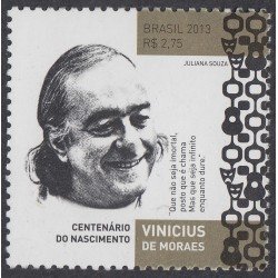 Brasil Brazil 3304 2013 Centenario del nacimiento de Vinicius de Moraes MNH Brasil Brazil 3304 2013 Centenario del nacimiento de Vinicius de Moraes MNH