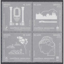 Brasil Brazil 3294/97 2013 Cementerios brasileños MNH Brasil Brazil 3294/97 2013 Cementerios brasileños MNH