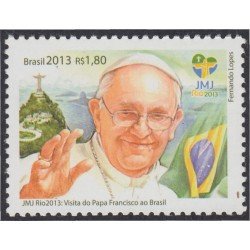 Brasil Brazil 3291 2013 Visita del Papa Francisco a Brasil MNH Brasil Brazil 3291 2013 Visita del Papa Francisco a Brasil MNH