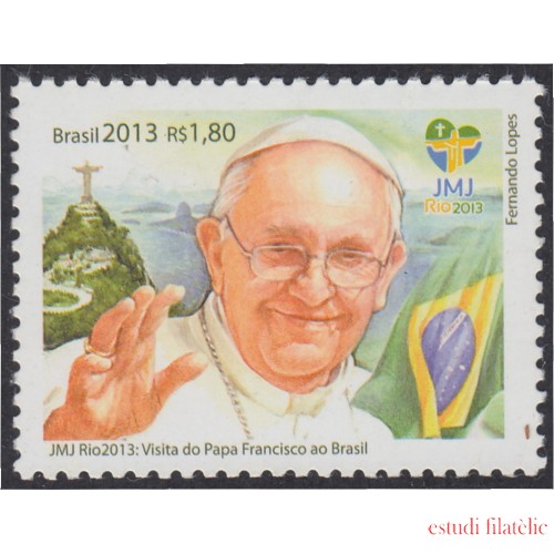 Brasil Brazil 3291 2013 Visita del Papa Francisco a Brasil MNH