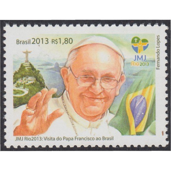 Brasil Brazil 3291 2013 Visita del Papa Francisco a Brasil MNH