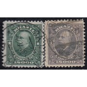 Brasil Brazil 145/46 1913/15 Barón de Río Branco usados Brasil Brazil 145/46 1913/15 Barón de Río Branco usados