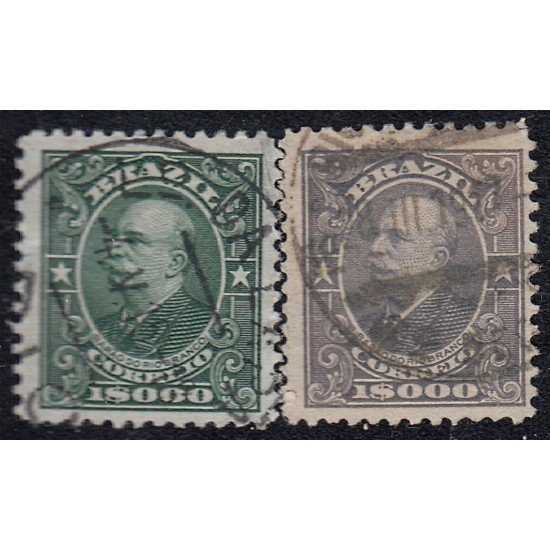 Brasil Brazil 145/46 1913/15 Barón de Río Branco usados Brasil Brazil 145/46 1913/15 Barón de Río Branco usados